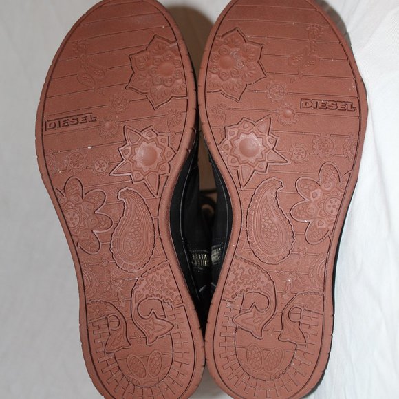 Diesel Basket Butch Zippy Leather Boots 7 US - Picture 7 of 7